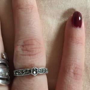 ❗️SOLD❗️Marcasite and sterling silver ring